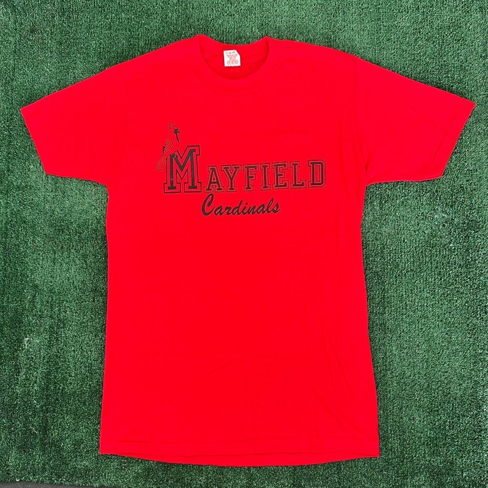 Vintage 80s Mayfield Cardinals T-Shirt Kentucky Single Stitch